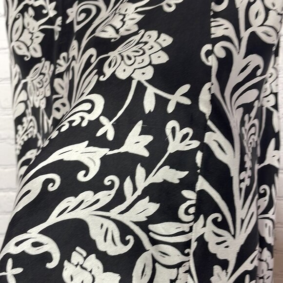 White House Black Market Black White Pure Silk Sweetheart Strapless Dress 6 - Picture 6 of 13